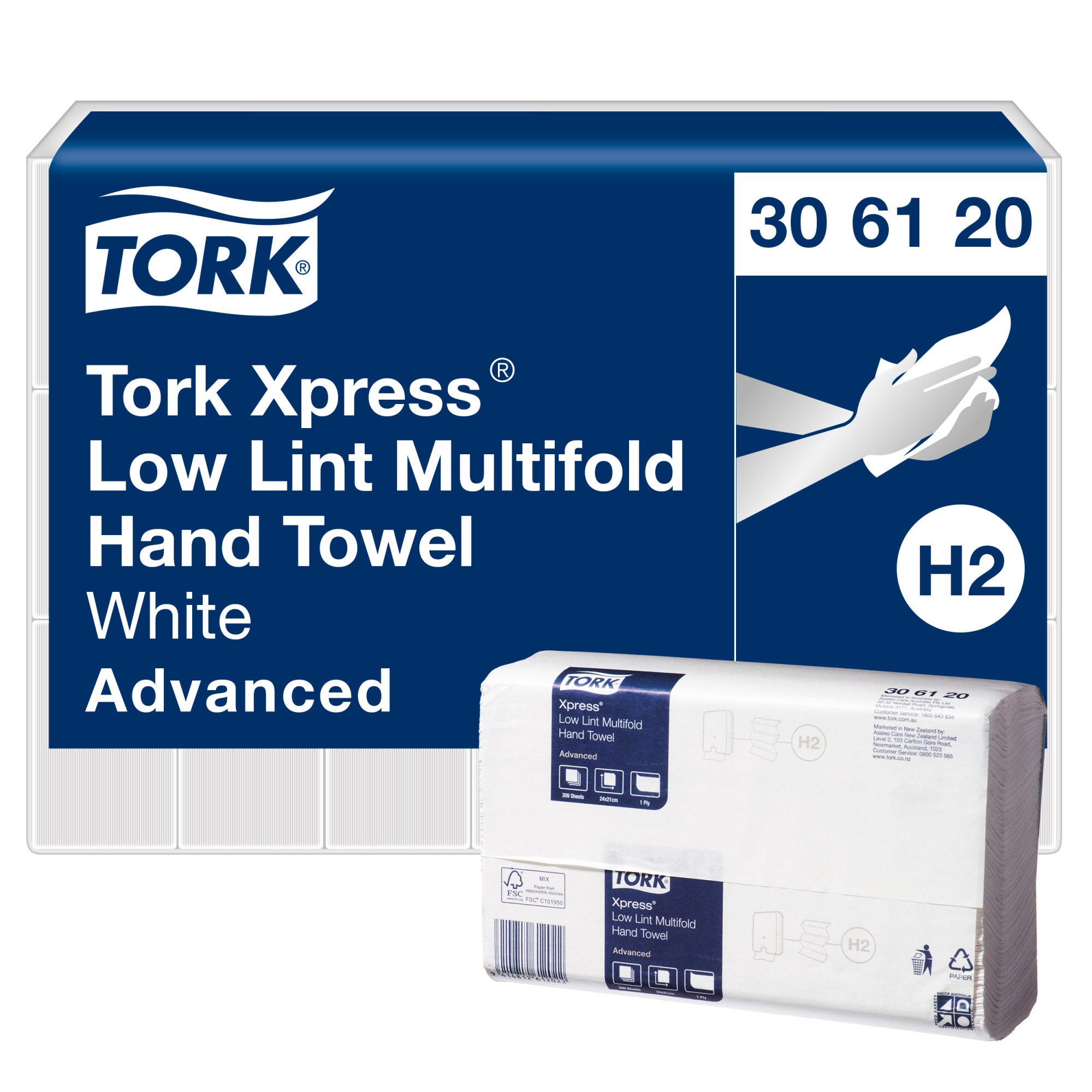 Tork Xpress Low-Lint Multifold Hand Towel / Slimline