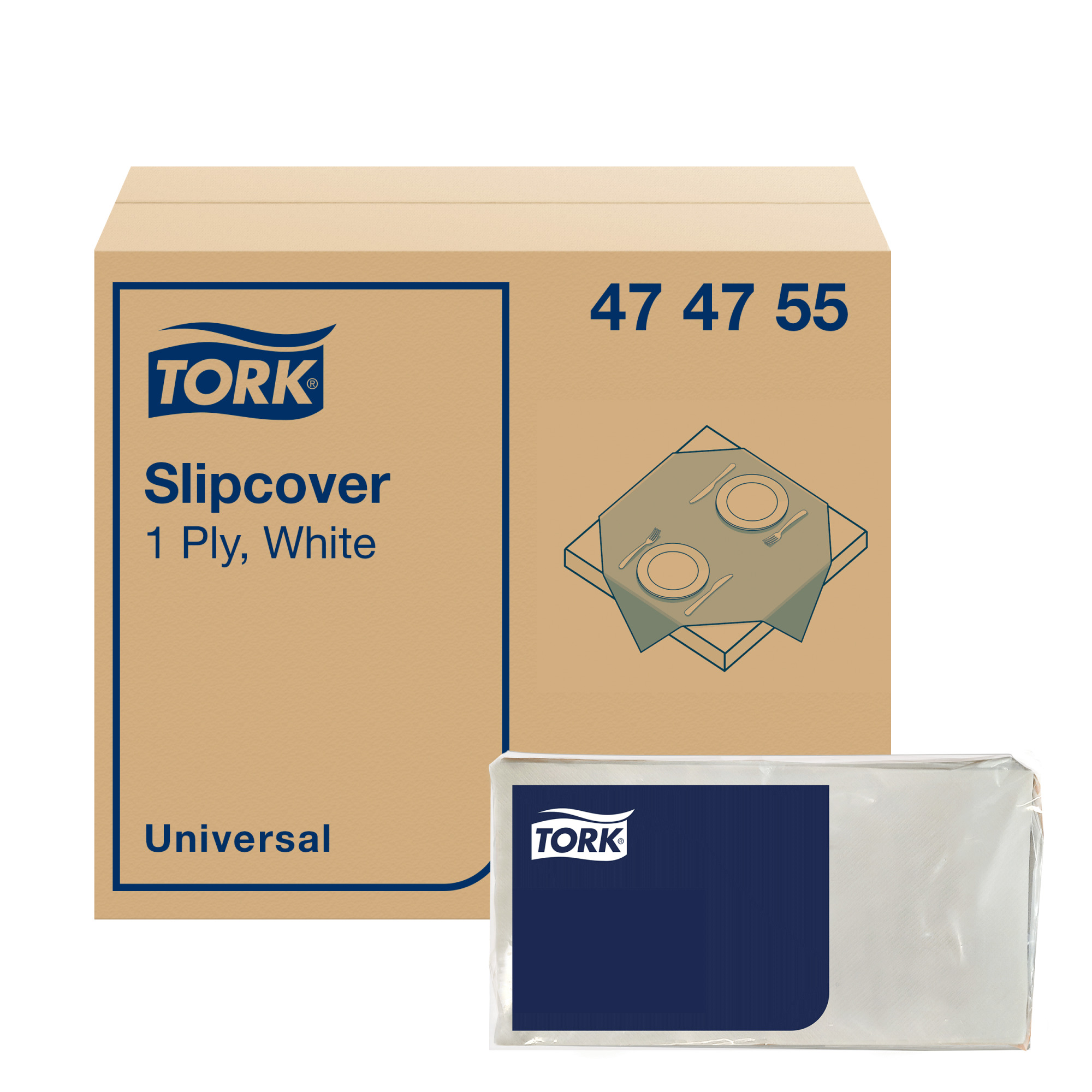 Tork White Χάρτινο Slipcover με αποτύπωση σε ανάγλυφο