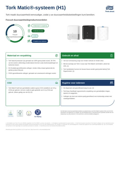 Sustainability-informatieblad
