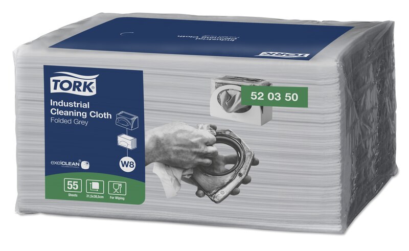 TORK Boîte distributrice 120 Chiffons de nettoyage Industriel enchevêtrés  blanc - Format : 61,5 x 35,5 cm