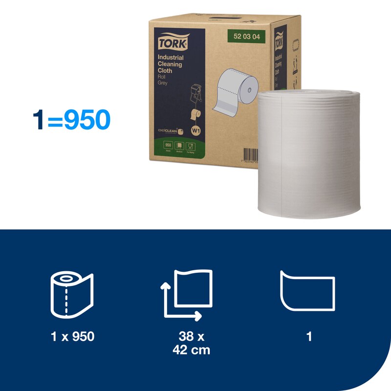 Tork 520679 520678 Chiffon de nettoyage industriel 4x120 pièces (520679