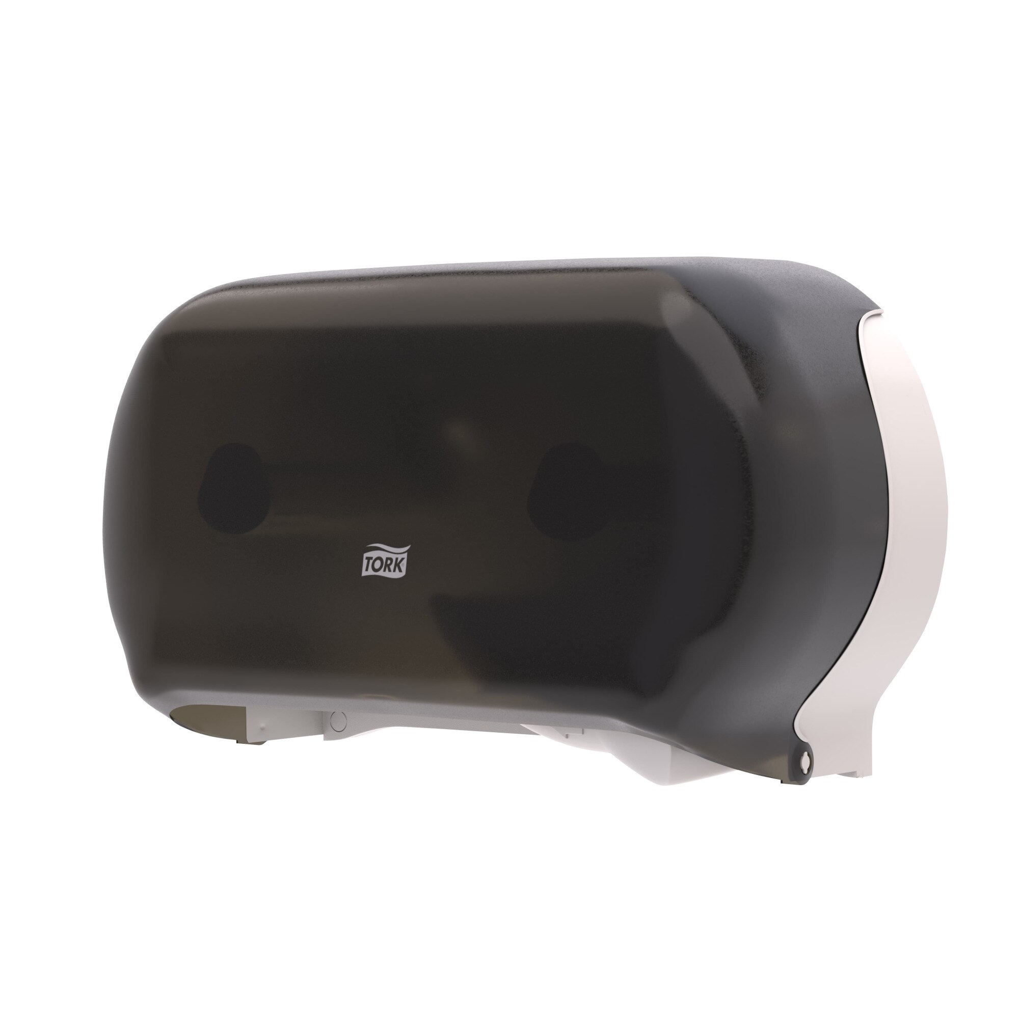 Tork Twin Jumbo Toilet Paper Roll Dispenser Smoke T22