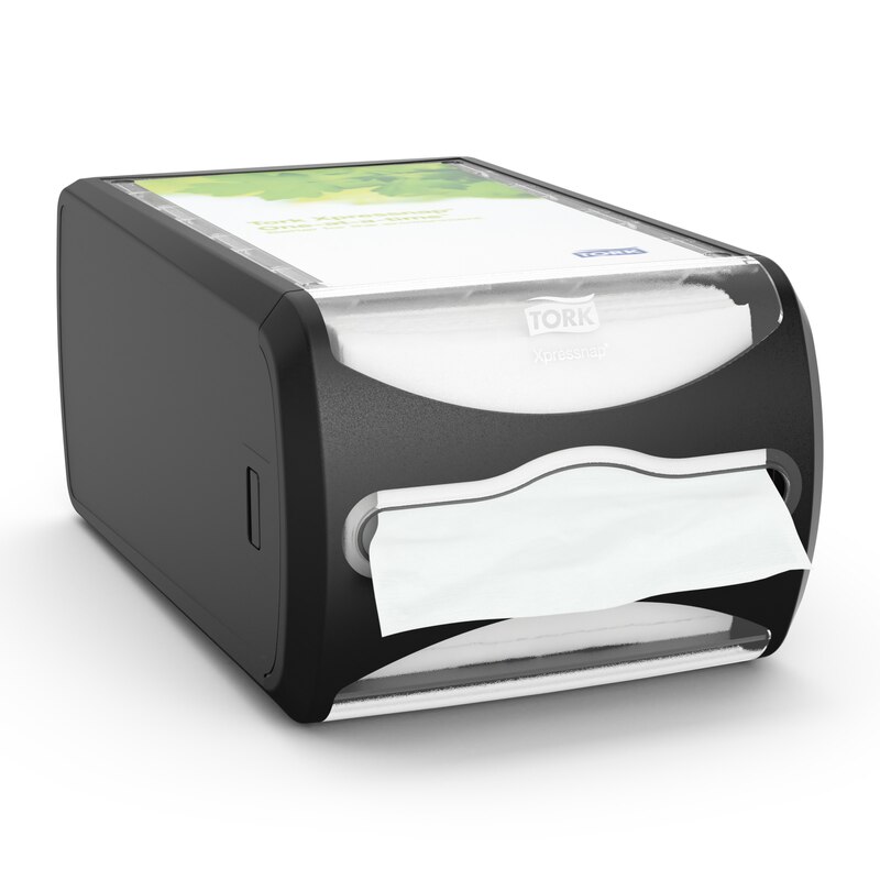 Tork 272900 Xpressnap Fit - Dispenser da tavolo in plastica, colore: Nero