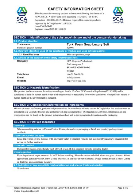 Safety Data Sheet