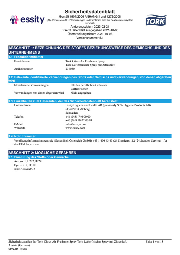 Safety Data Sheet