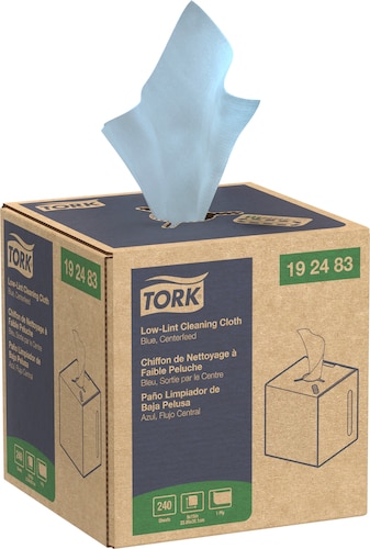 Tork Low-Lint Cleaning Cloth, Centerfeed Box