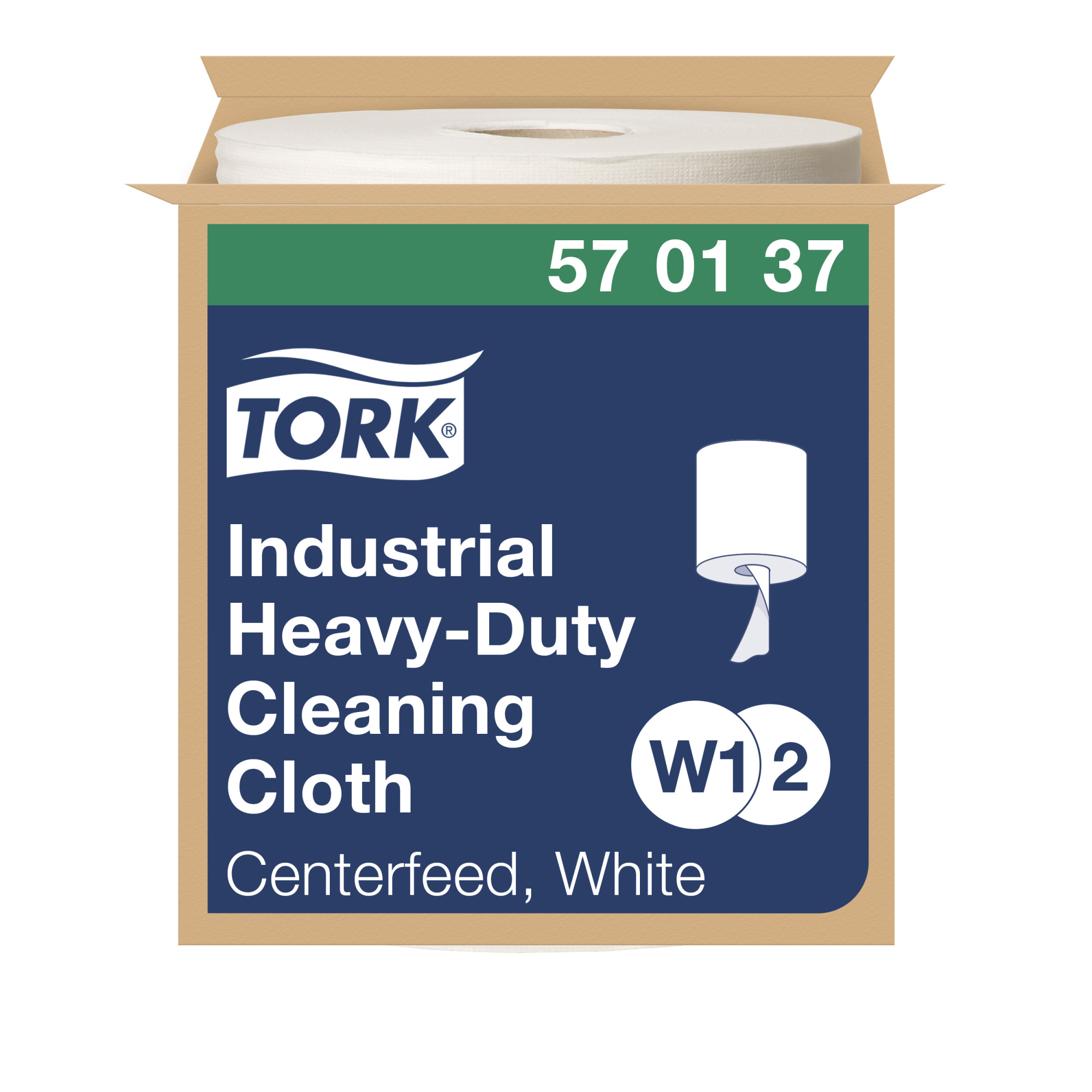 Tork Heavy Duty Cleaning Cloth Centerfeed White W1