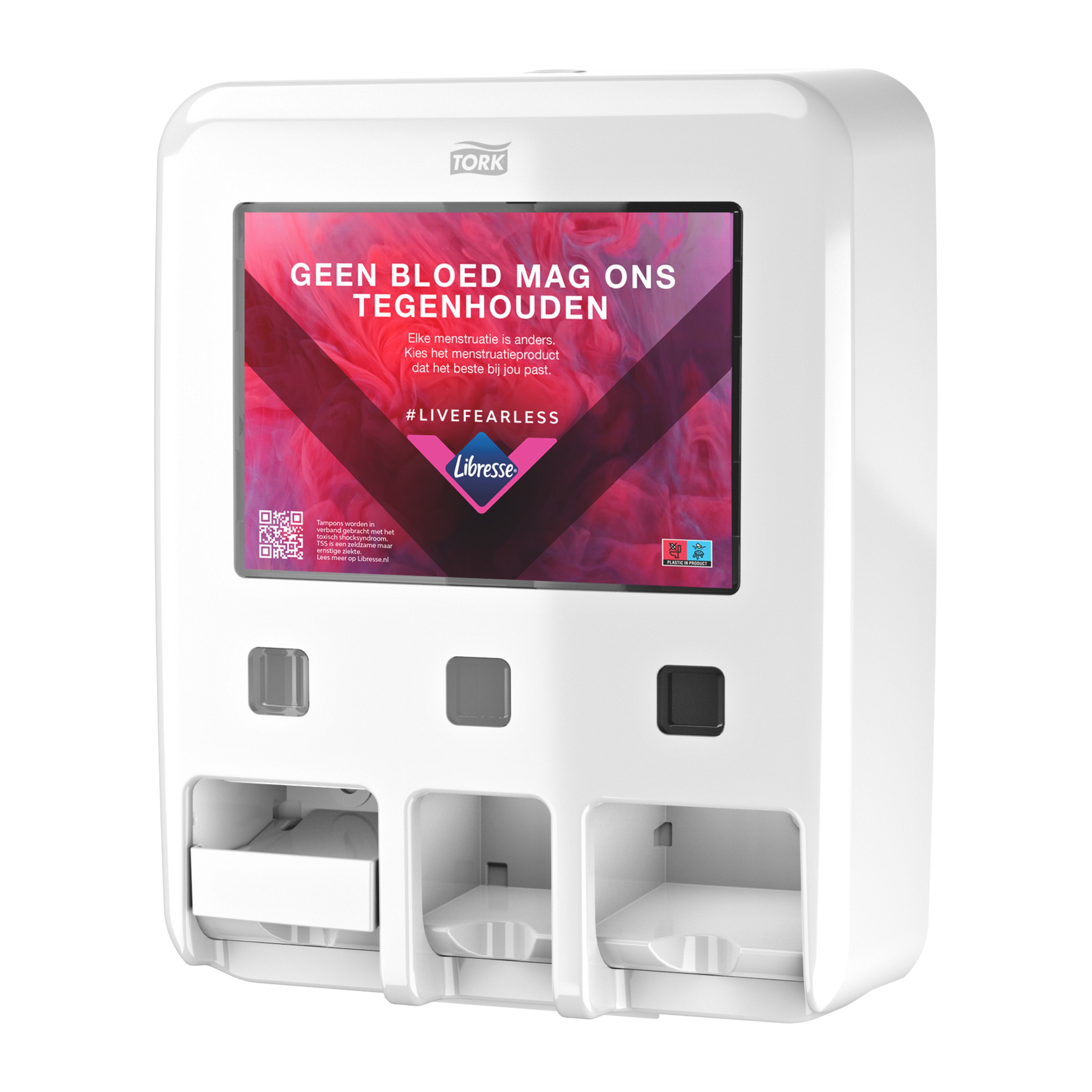 Tork Dispenser voor Menstruatieproducten, wit