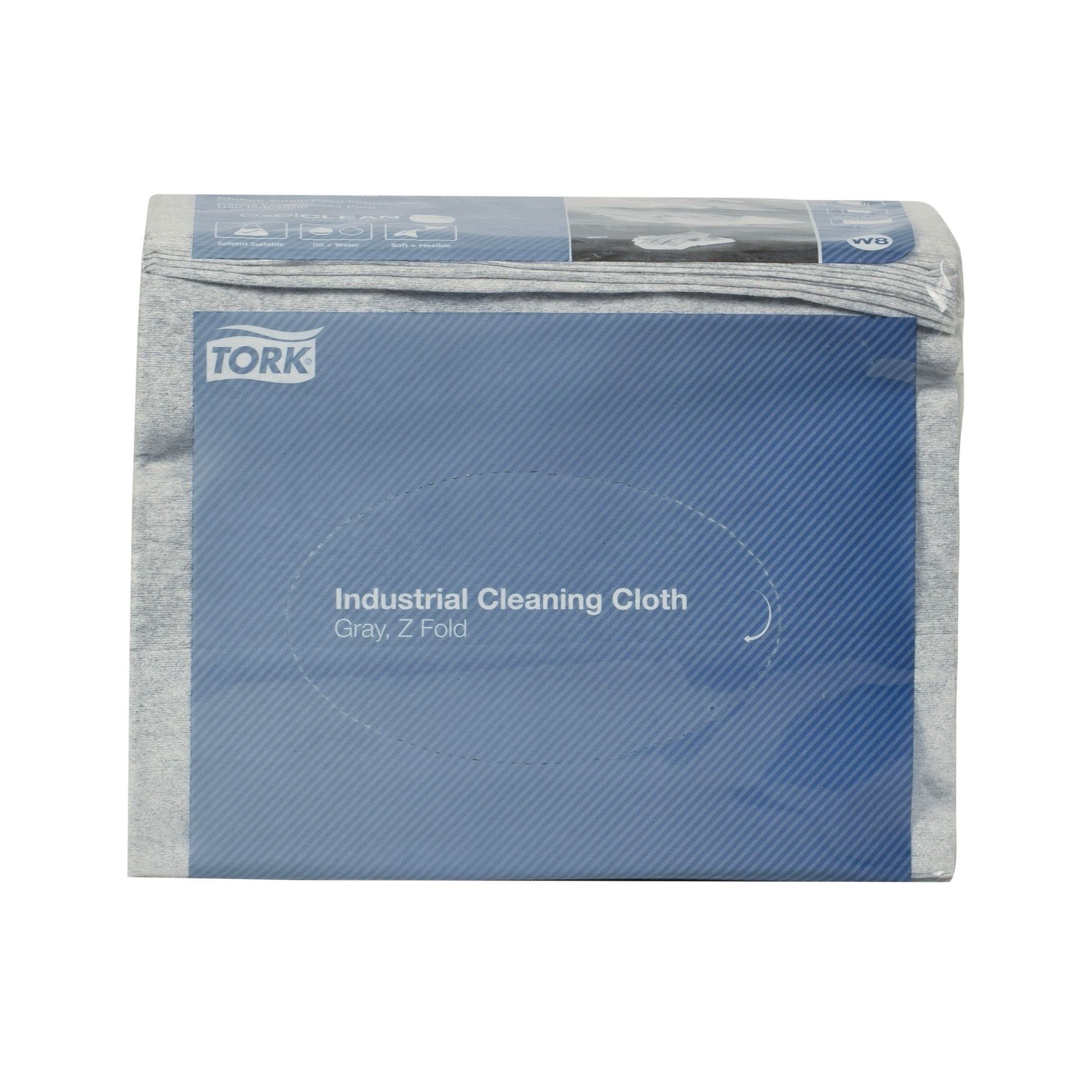 Tork Folded Industrial Cleaning Cloth Gray W8