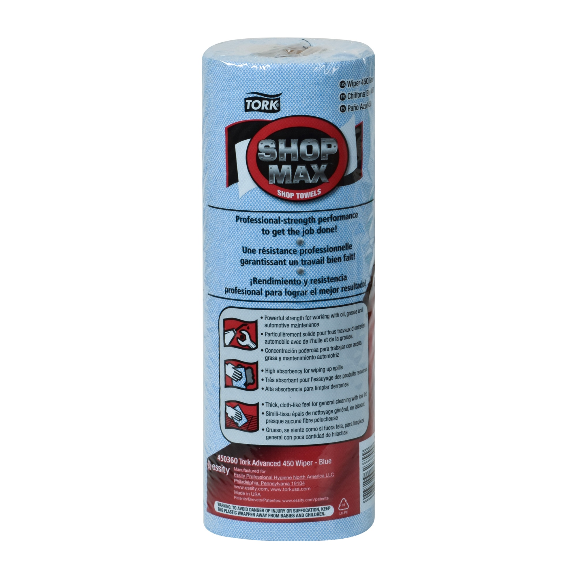 Tork ShopMax Wiper 450, Roll Towel