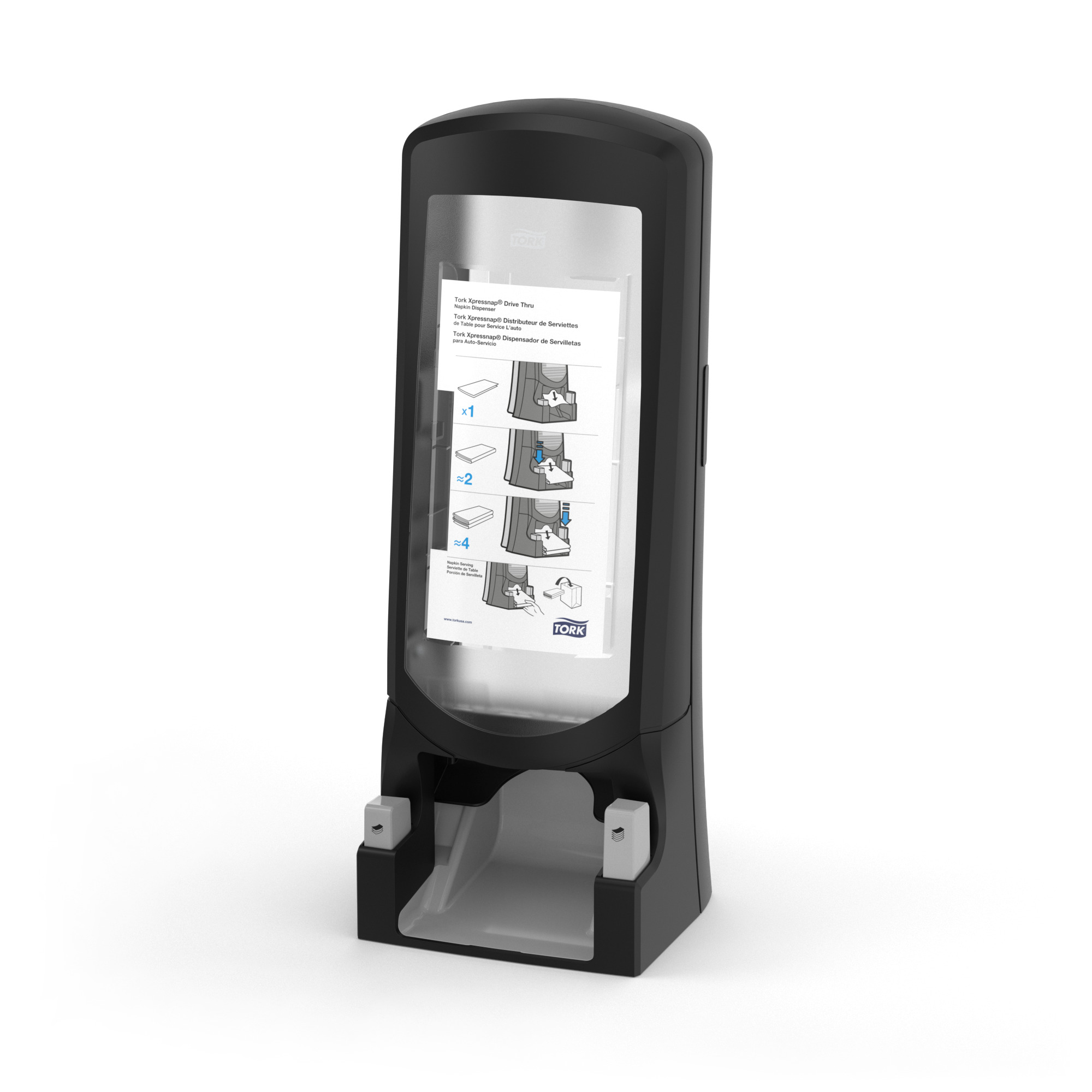 Tork Xpressnap® Distributeur de Serviettes Drive Thru noir N4