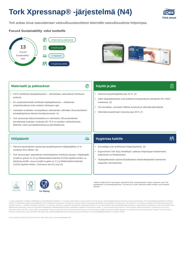 Vastuullisuustietosivu