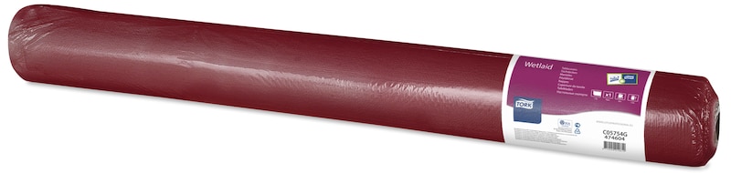 Tork rola nadstolnjaka u boji burgundca od materijala poput tkanine
