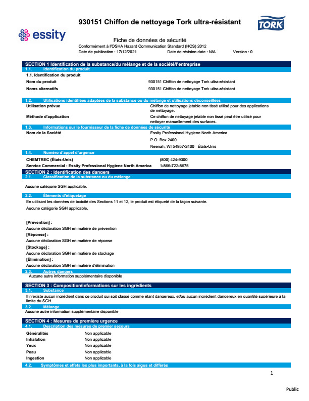 Safety Data Sheet