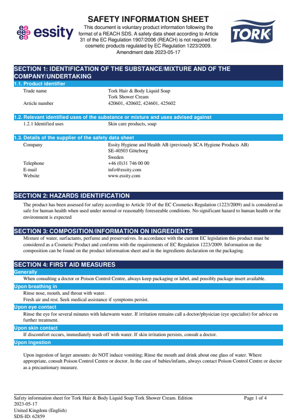 Safety Data Sheet