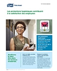 Un PDF expliquant pourquoi la présence de protections hygiéniques dans les sanitaires contribue à la satisfaction des employées.