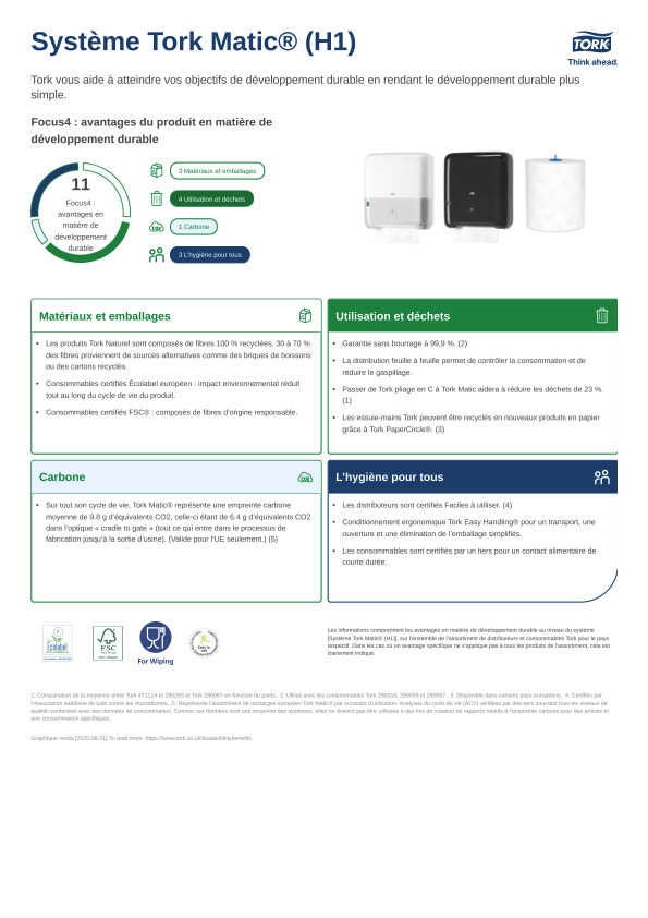 Fiche produit développement durable