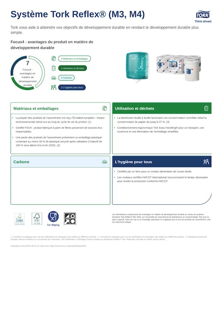 Fiche produit Développement durable