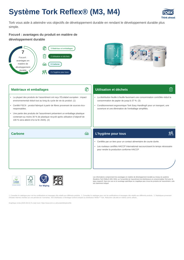 Fiche produit développement durable