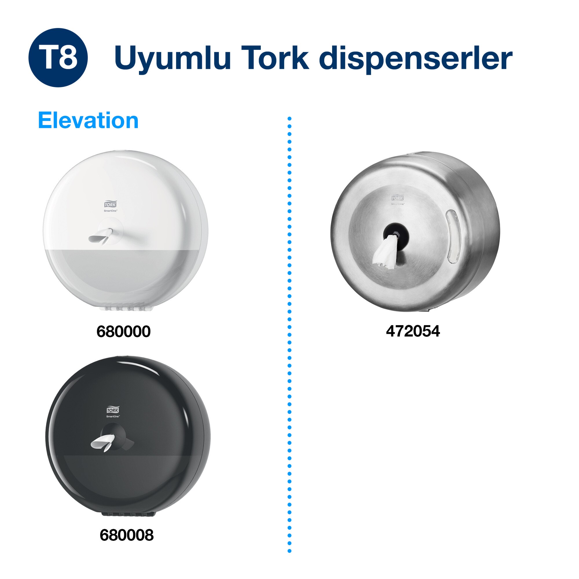 Tork SmartOne® Tuvalet Kağıdı Beyaz T8