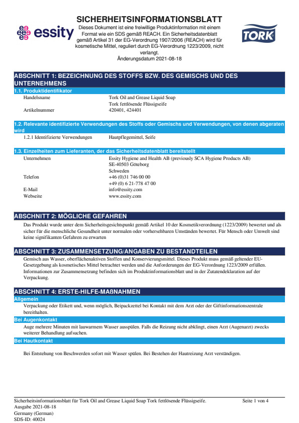 Safety Data Sheet