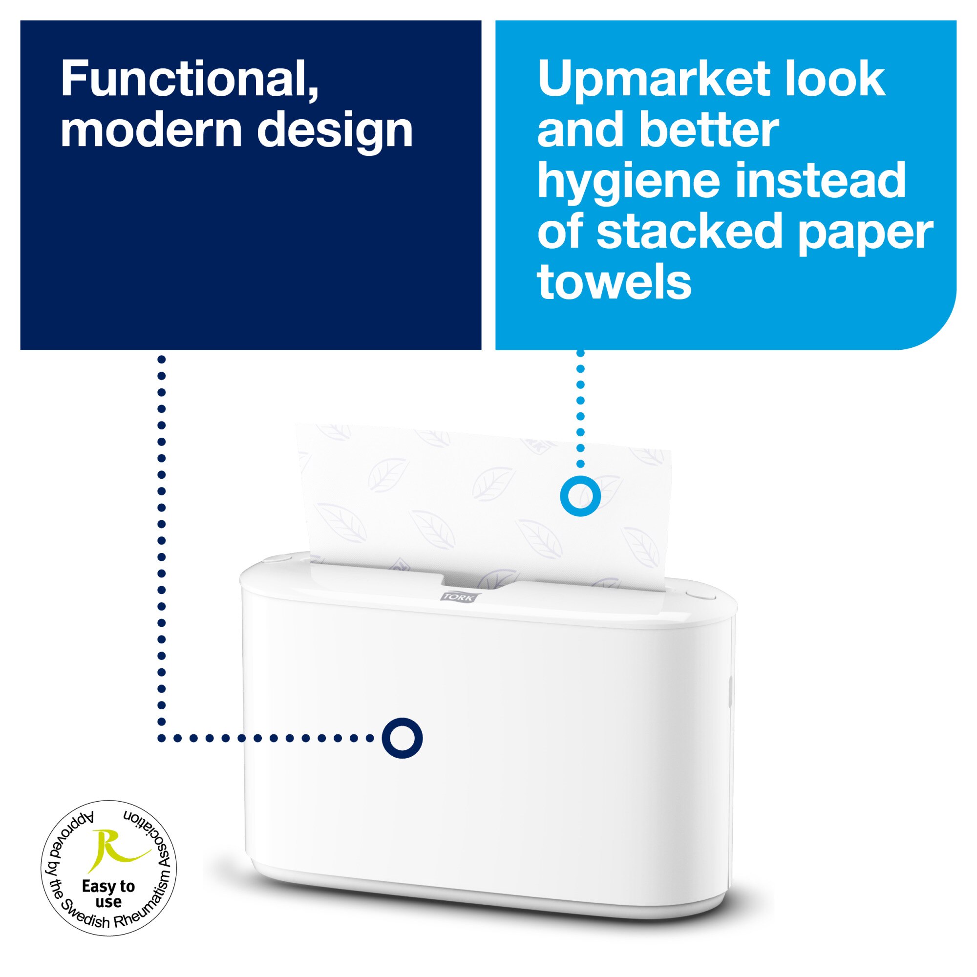 Tork Xpress® Countertop Multifold Hand Towel Dispenser White H2