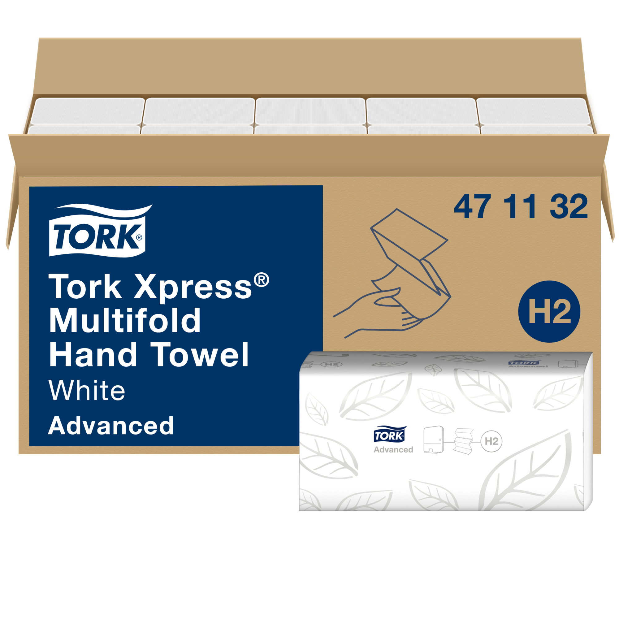 Tork Xpress® Multifold-Handtücher Weiß H2