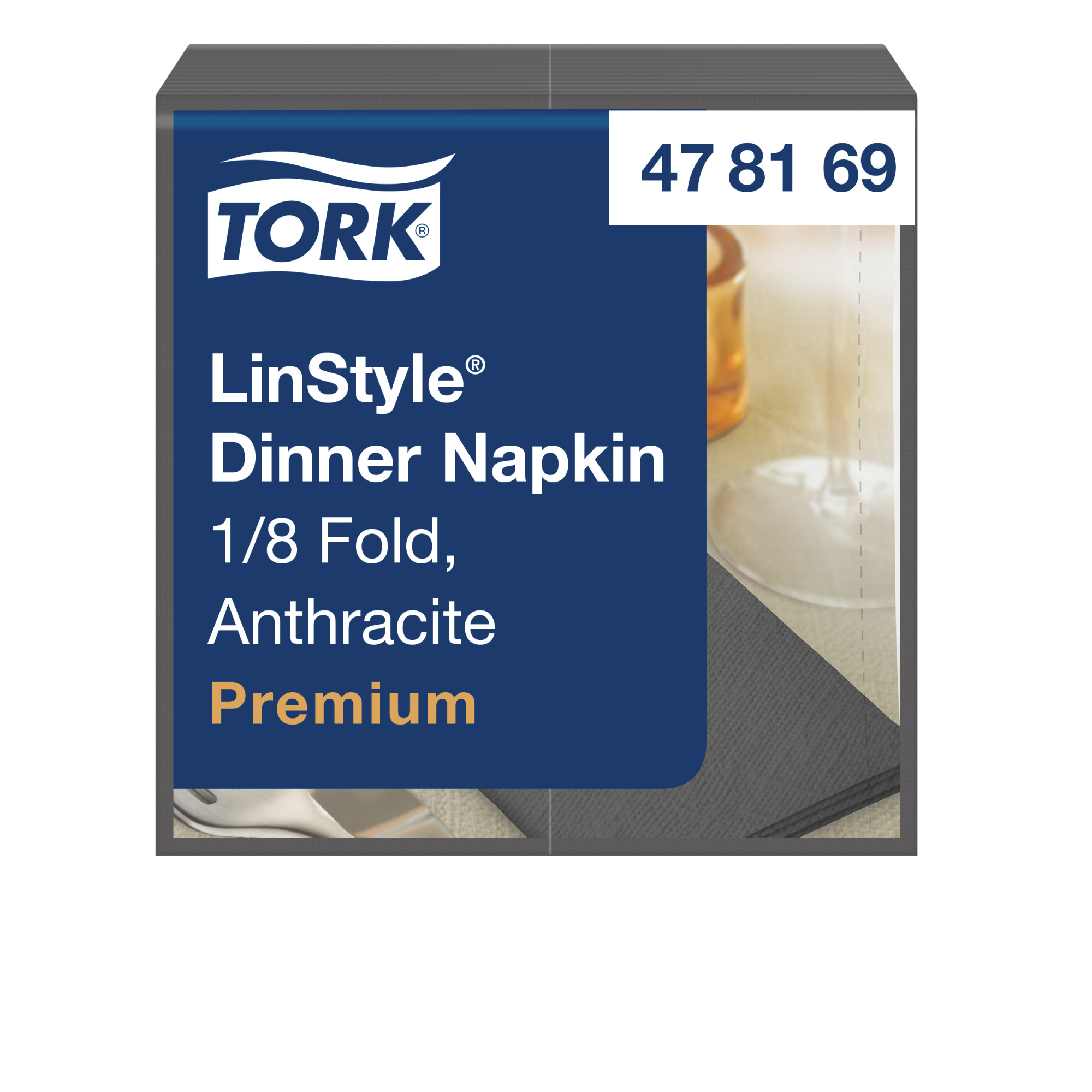 Tork LinStyle® Anthracite Dinner Napkin