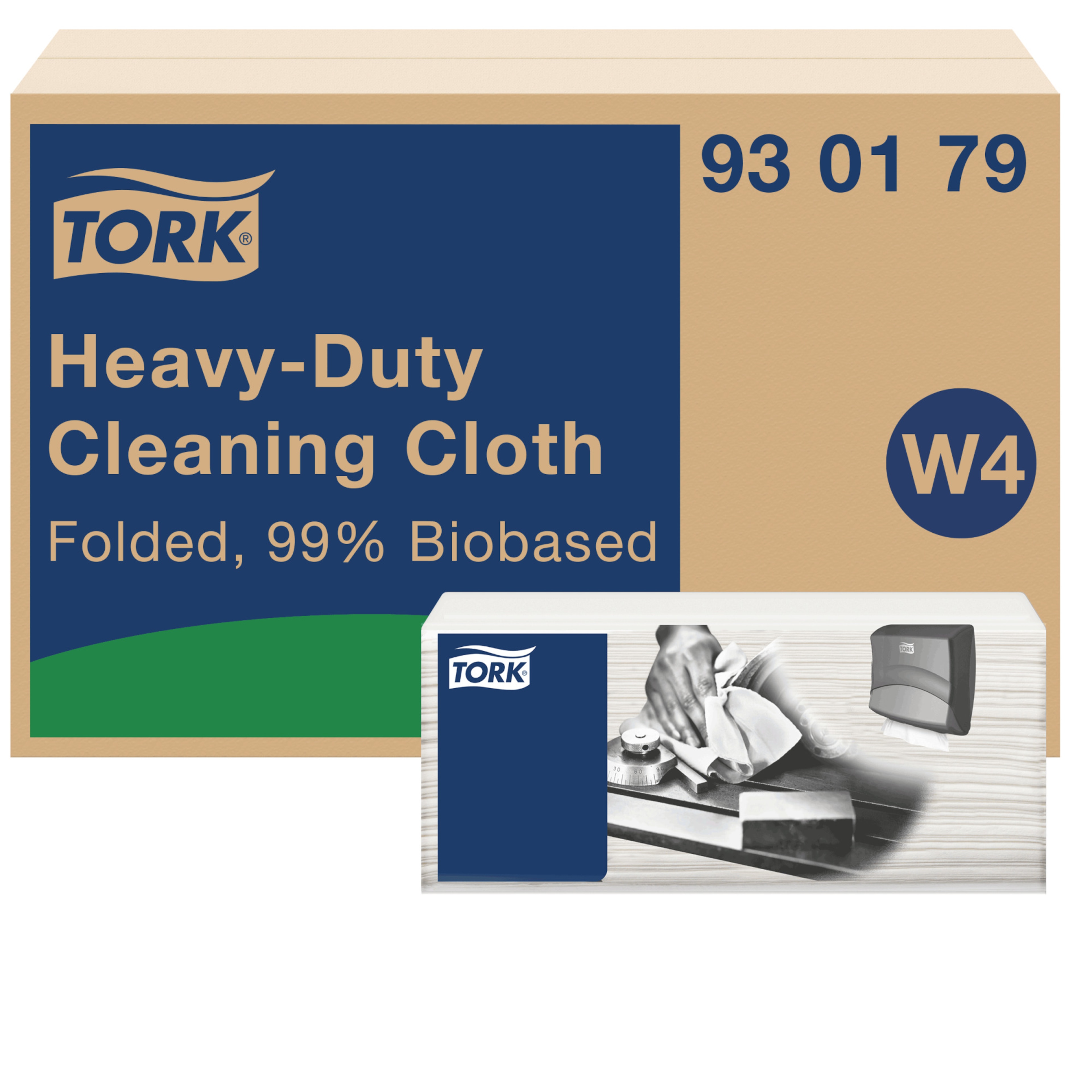 Tork Biobased Heavy-Duty Cleaning Cloth White W4