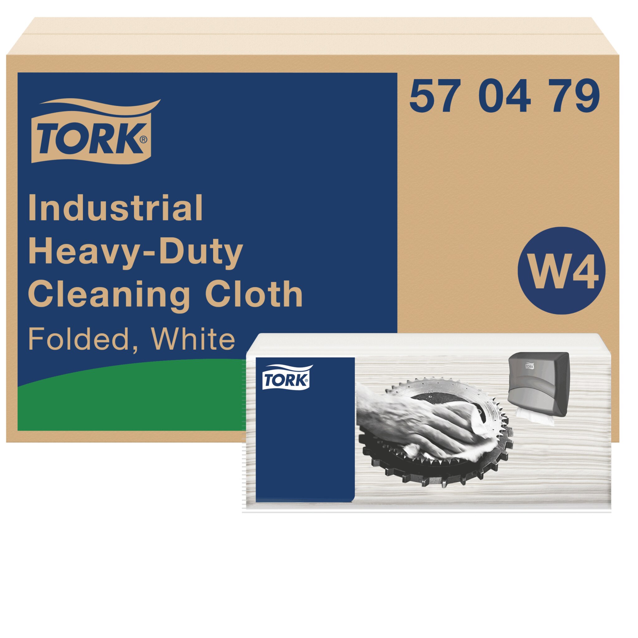 Tork 90479 Long-Lasting gevouwen 4x90 reinigingsdoeken wit W4 (90479