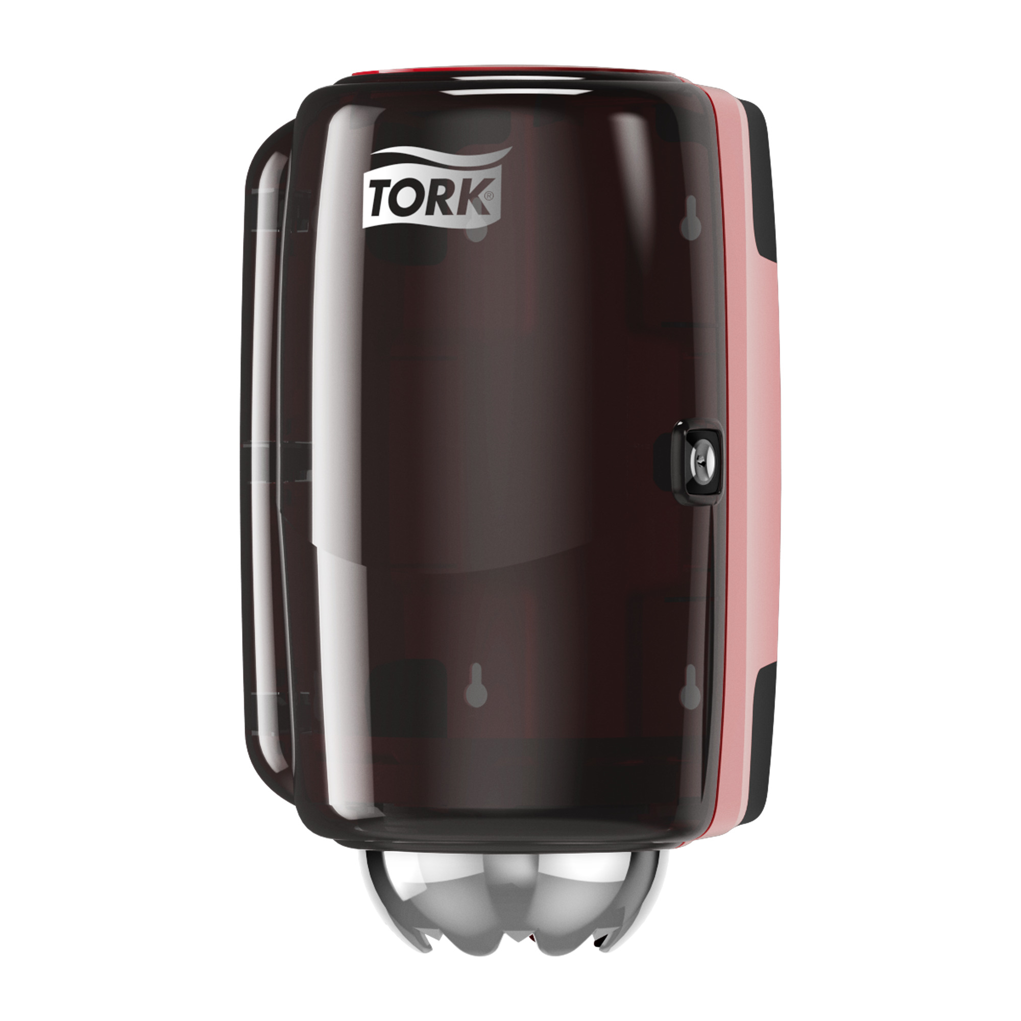 Tork Mini Centrefeed Dispenser Red and Smoke M1