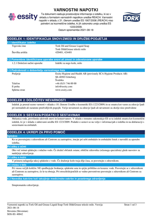Safety Data Sheet