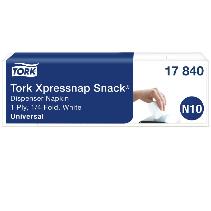 Tork Xpressnap Snack® Weiße Spenderserviette
