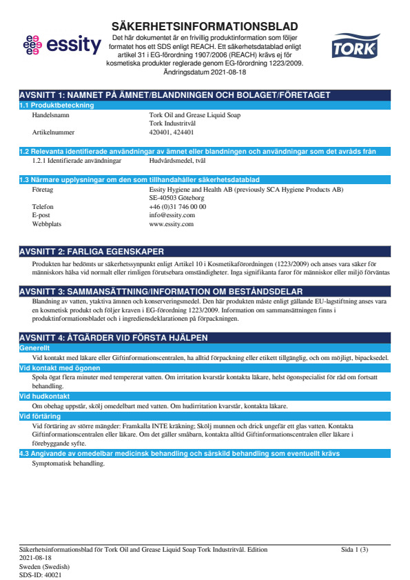 Safety Data Sheet