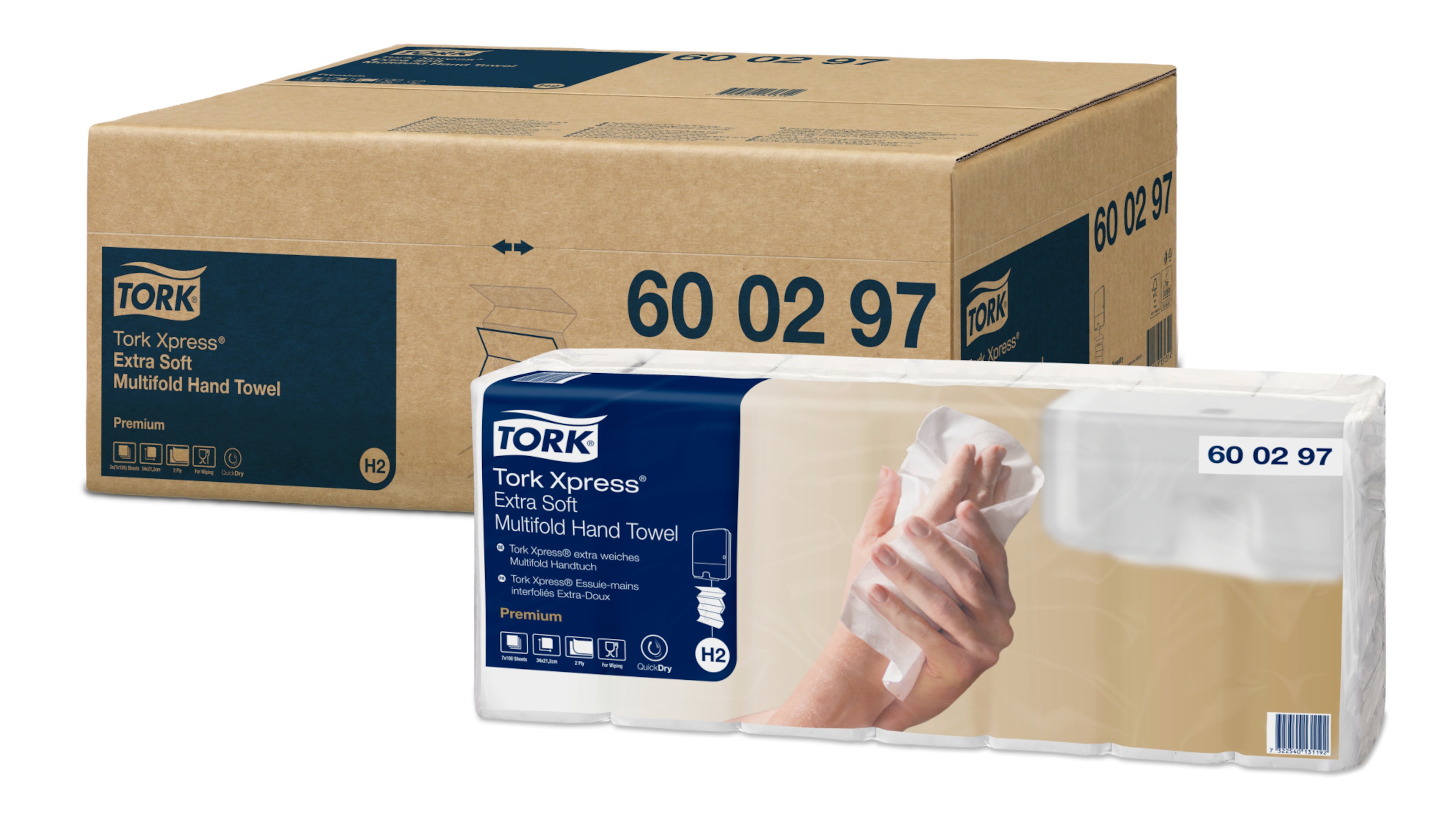Tork Xpress® Extra Soft Multifold Håndklædeark C&C