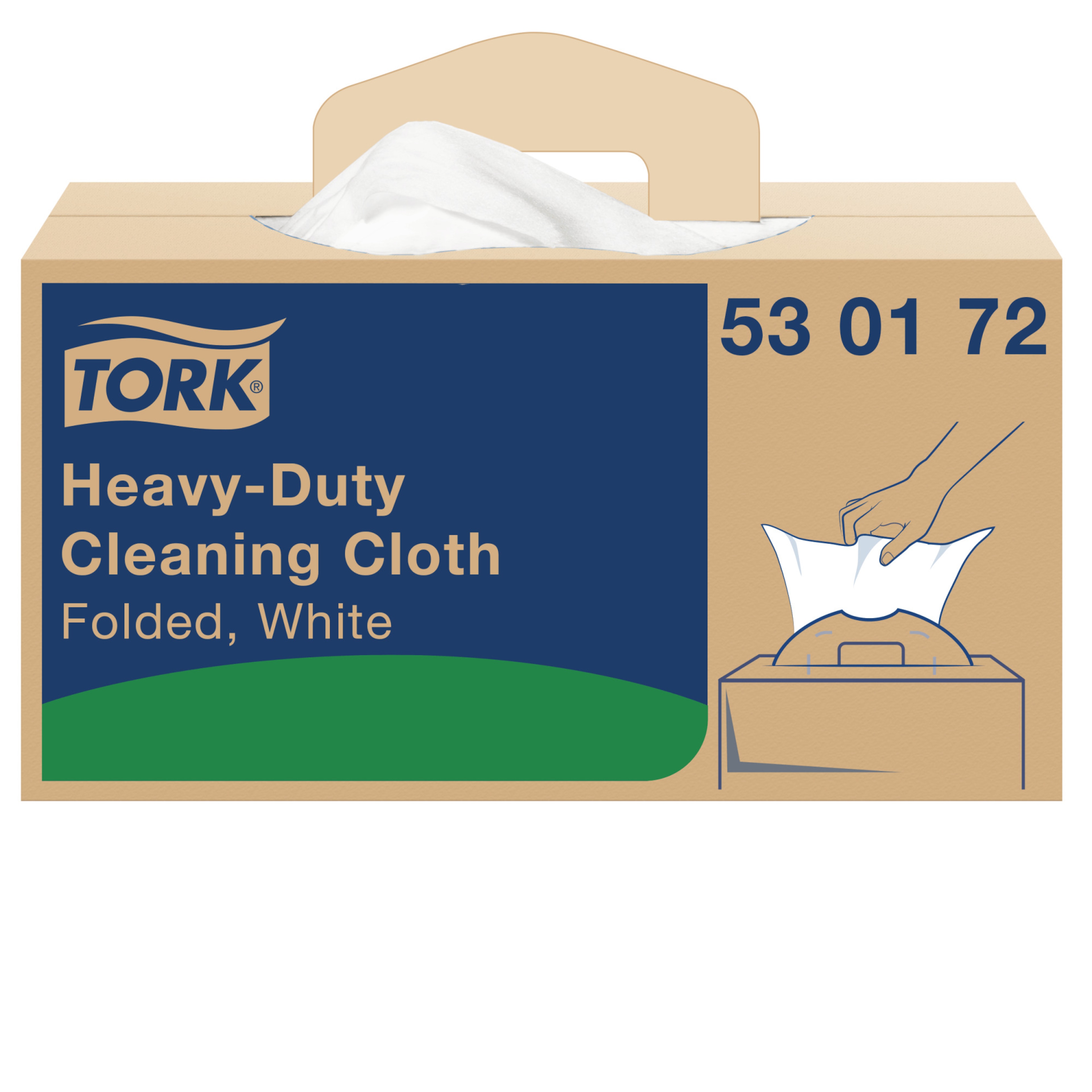 Tork Heavy-Duty Cleaning Cloth White W7