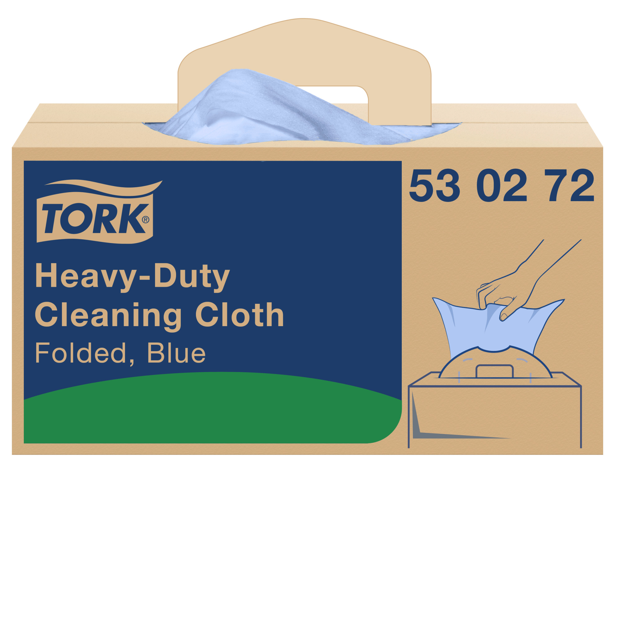 Tork Industrial HeavyDuty Paper Handy Box W7 Blauw ds 200st Tork Industrial HeavyDuty Paper Handy Box W7 Blauw ds 200st