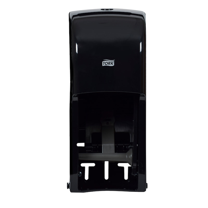 Tork Elevation Coreless High Capacity Toilet Paper Dispenser, Vertical, Black