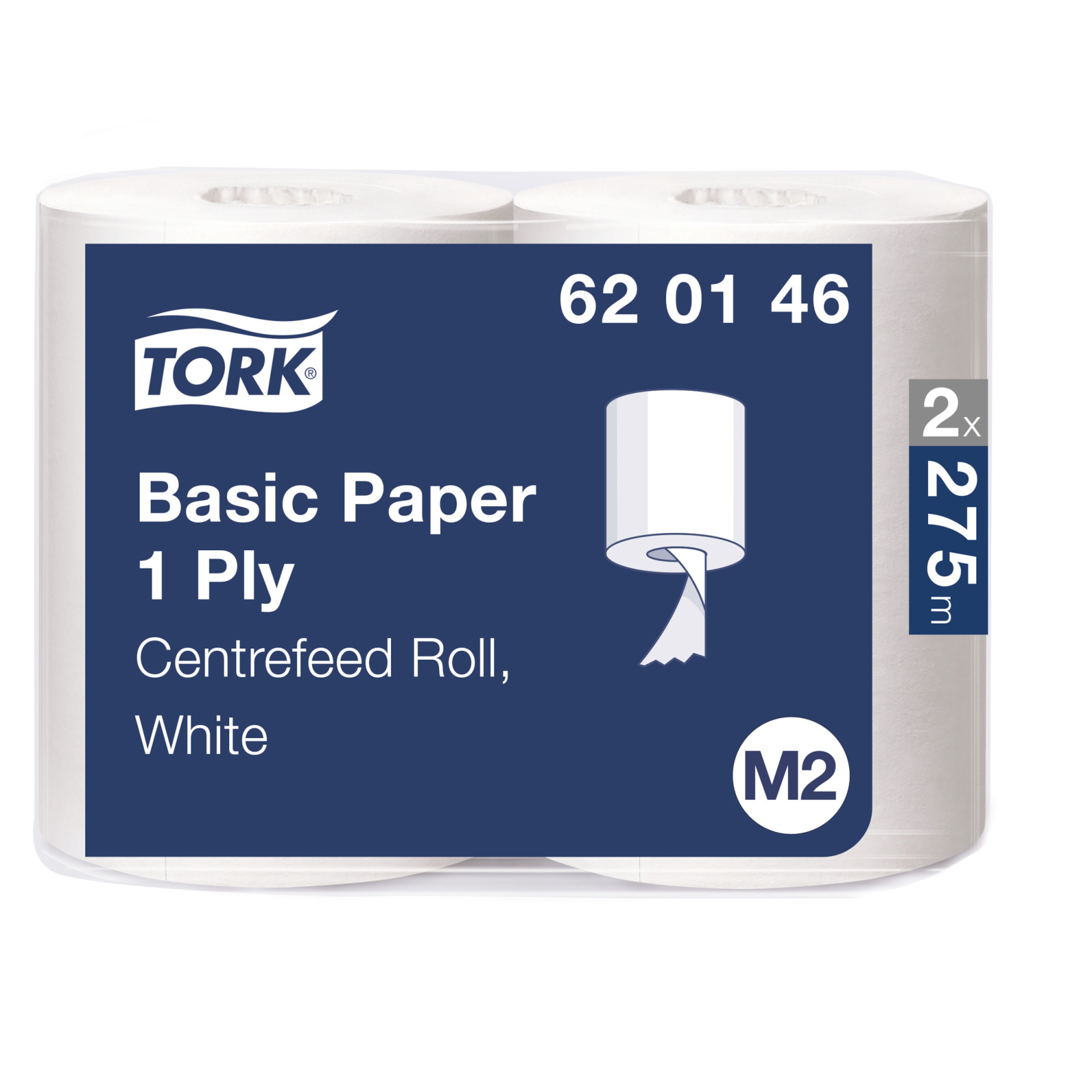 Tork Basic Rol Poetspapier Wit M2