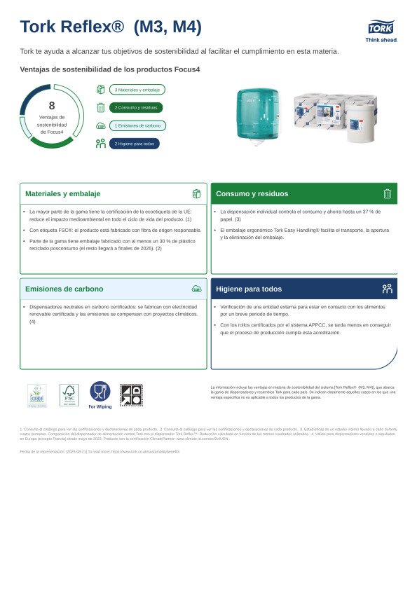 Ficha técnica de producto sostenibilidad