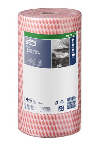 Tork Red Heavy-Duty Colour Coded Cleaning Cloth