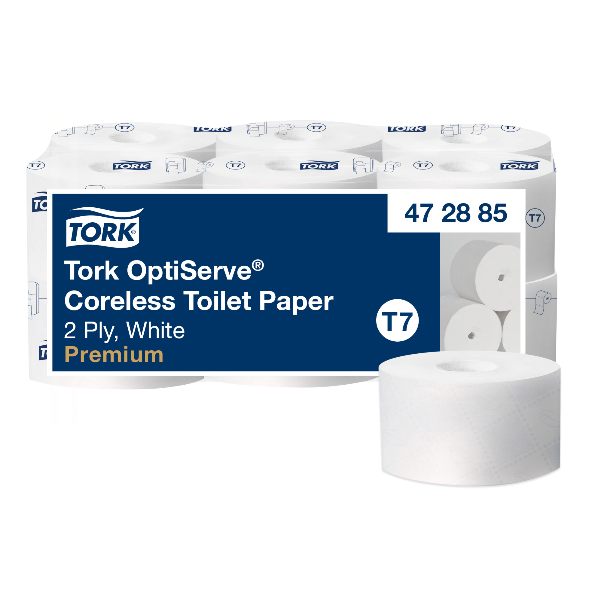 Tork OptiServe® Soft Coreless Toilet Paper White T7