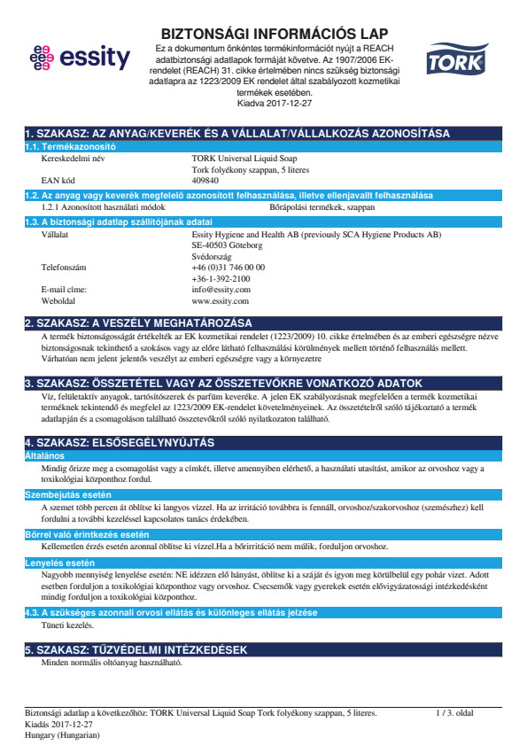 Safety Data Sheet