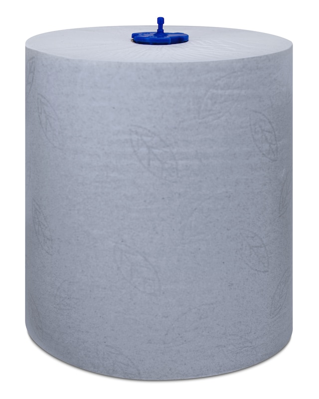 Qleaniq® Rouleau essuie-mains, papier , 21cm, 150m, 2 couches , bleu  (681801), Qleaniq®