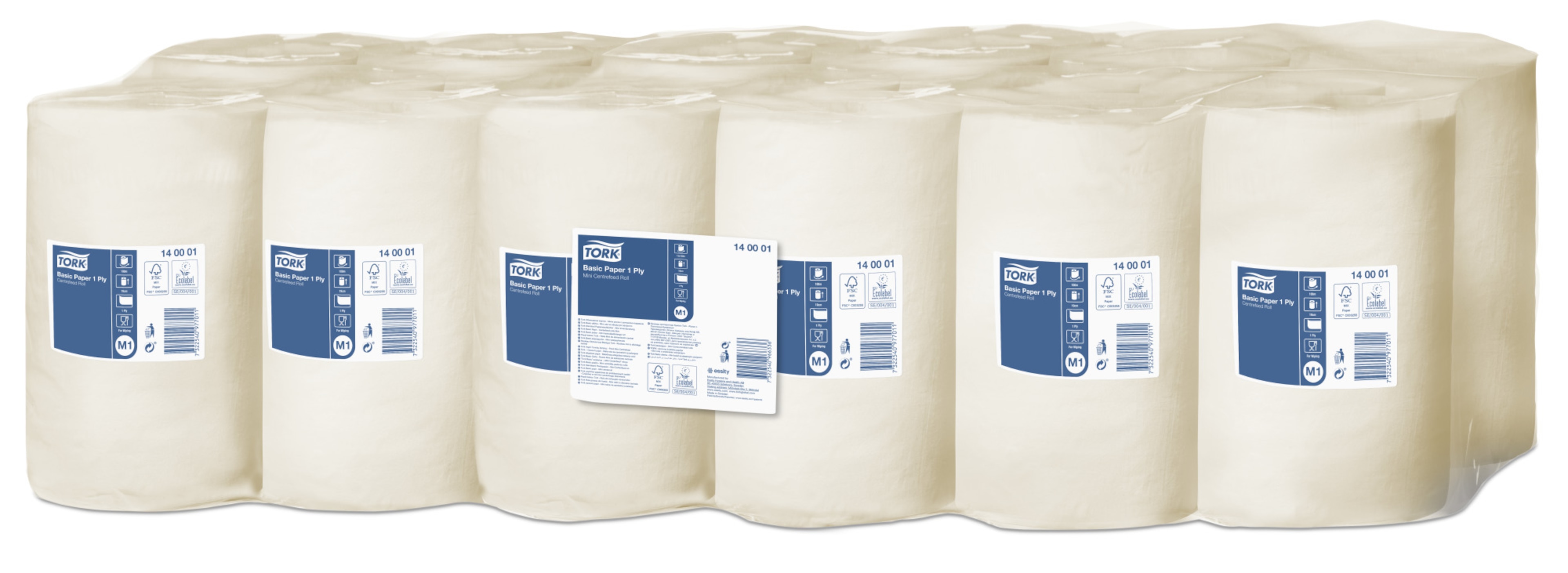 Tork Basic-papir Senterrull M1 1-lags