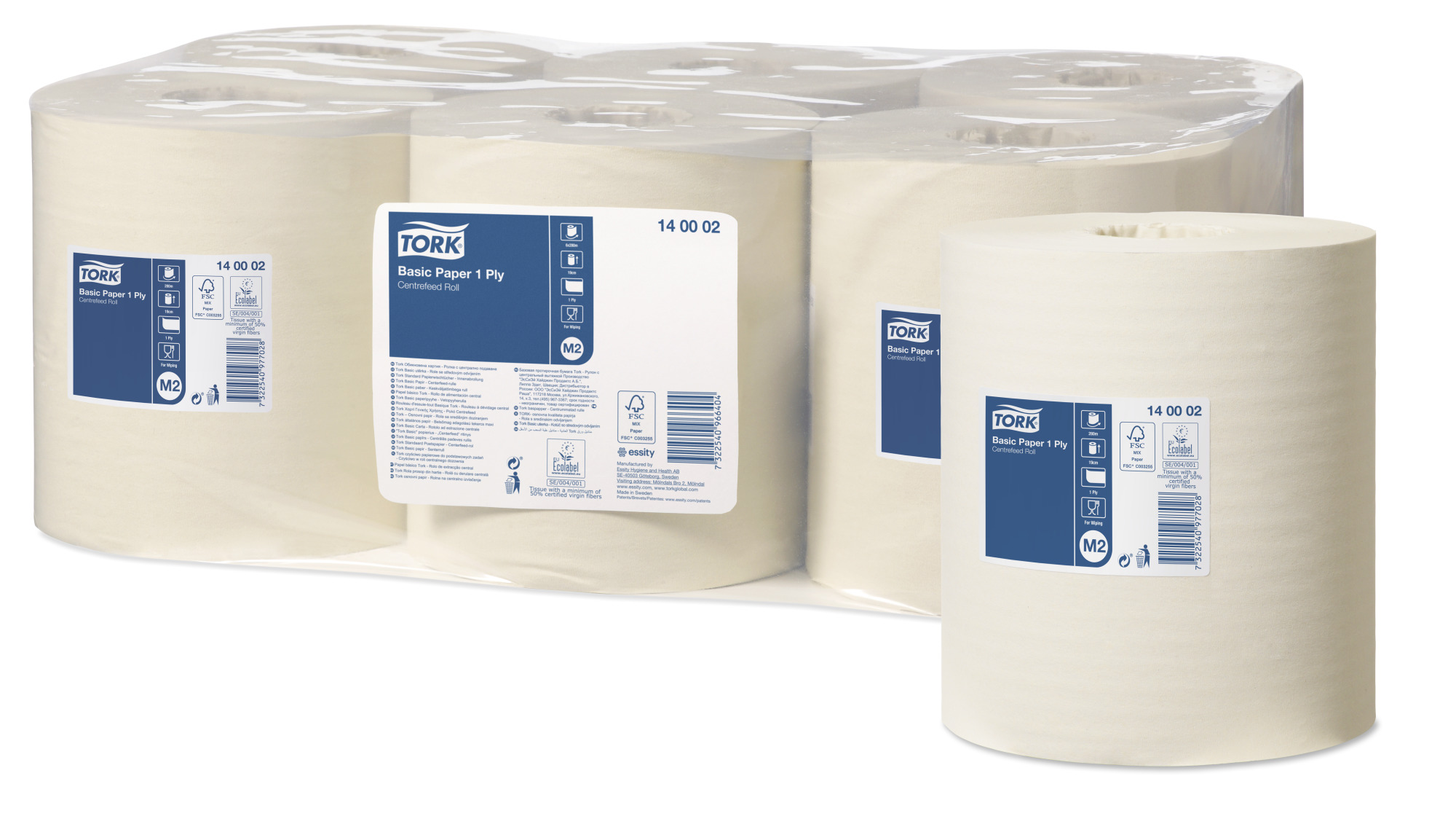 Tork Basic valge pühkepaber M2