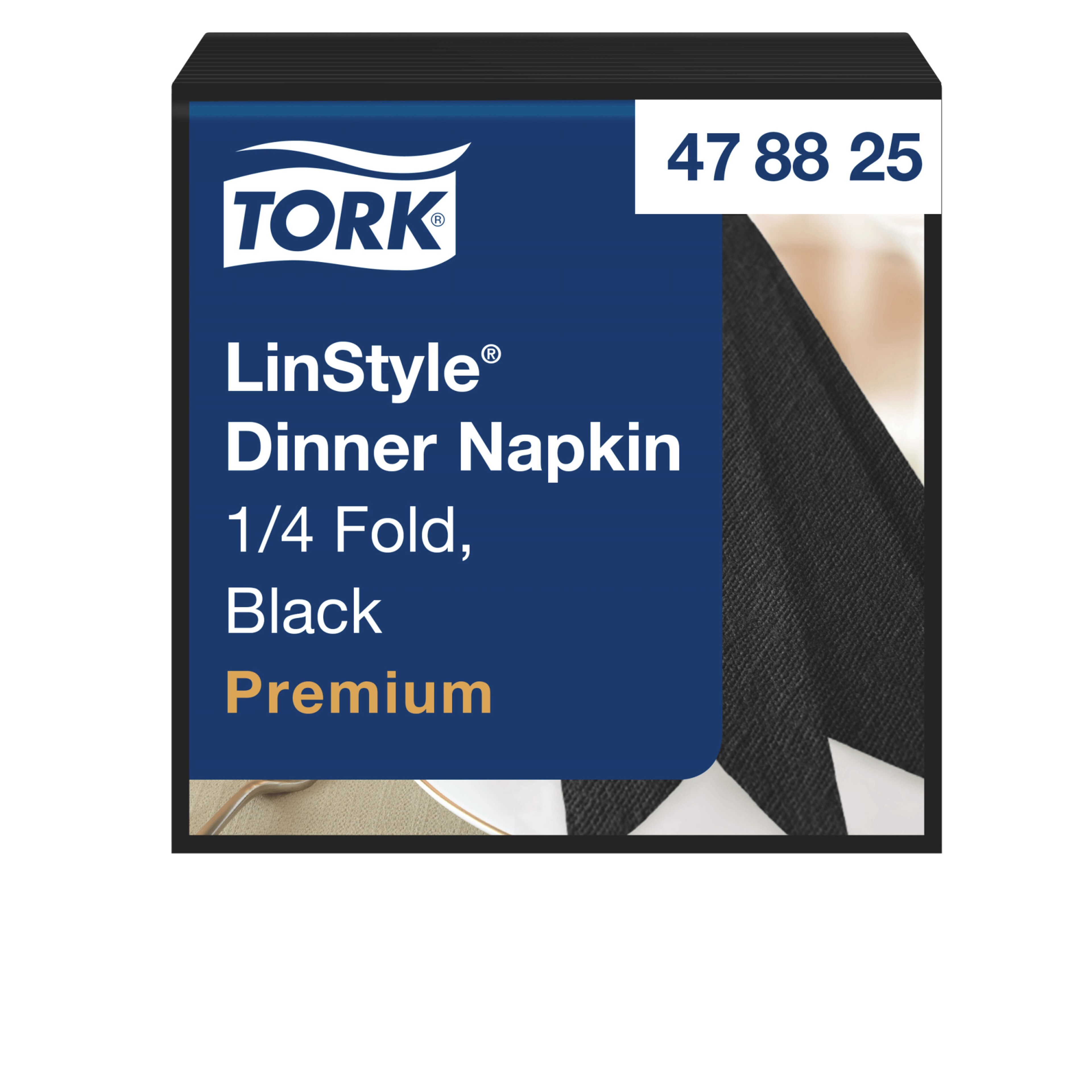 Tork LinStyle® Black Dinner Napkin