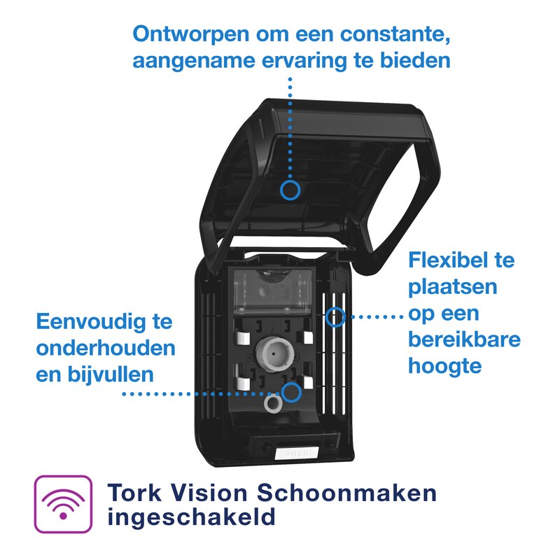 Tork | Luchtverfrisser Dispenser | Constant | A3 | Zwart | 256011 - - Alles voor kantoor, alle verpakkingen