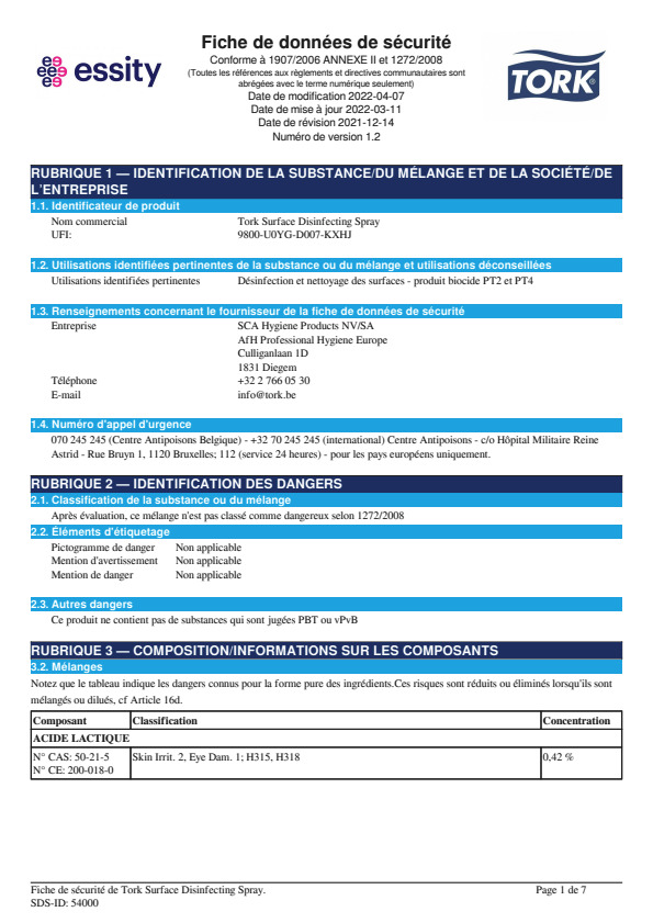 Safety Data Sheet