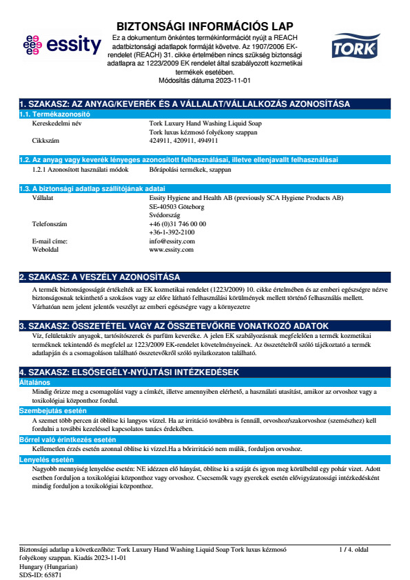 Safety Data Sheet